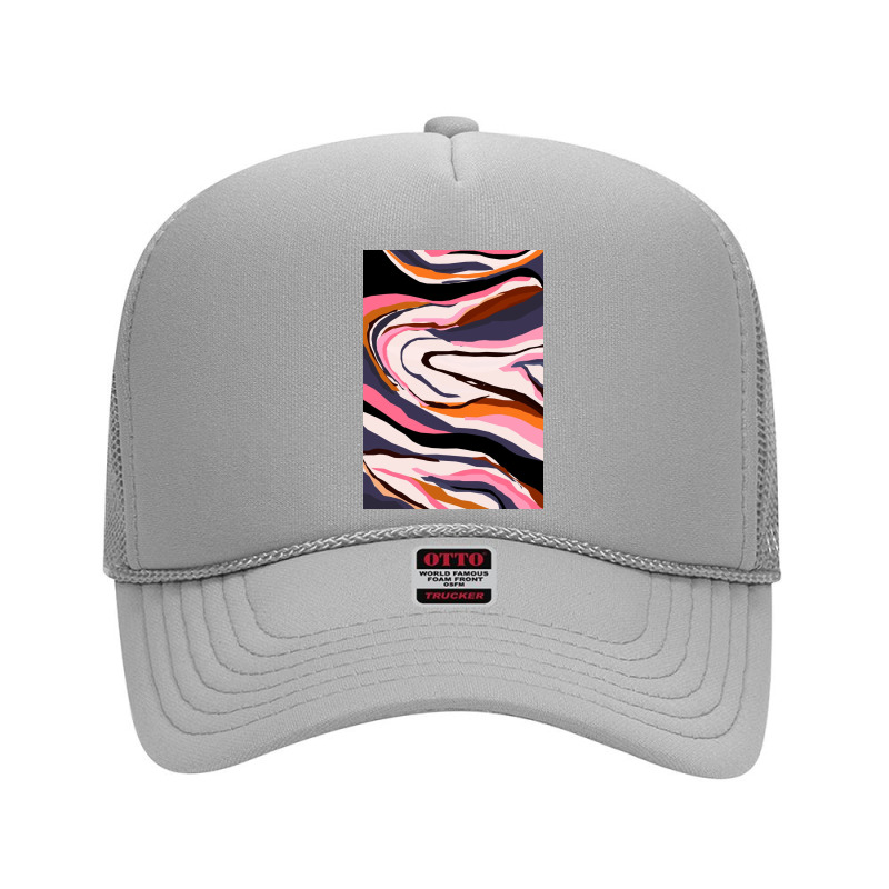 Modern Contemporer Digital Abstract Painting In Colors Foam Trucker Hat | Artistshot