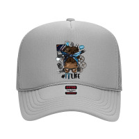 Afro Messy Bun Information Technology Life Foam Trucker Hat | Artistshot