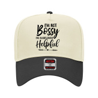 I'm Not Bossy I'm Aggressively Helpful Sweatshirt Adjustable Baseball Cap | Artistshot