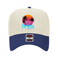 Panama City Beach Florida Retro 80s Adjustable Baseball Cap | Artistshot