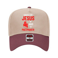 Saved By Jesus And A Pacemaker Heart Disease Awareness Adjustable Baseball Cap | Artistshot