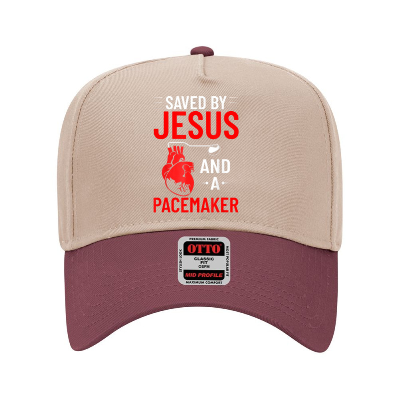 Saved By Jesus And A Pacemaker Heart Disease Awareness Adjustable Baseball Cap | Artistshot