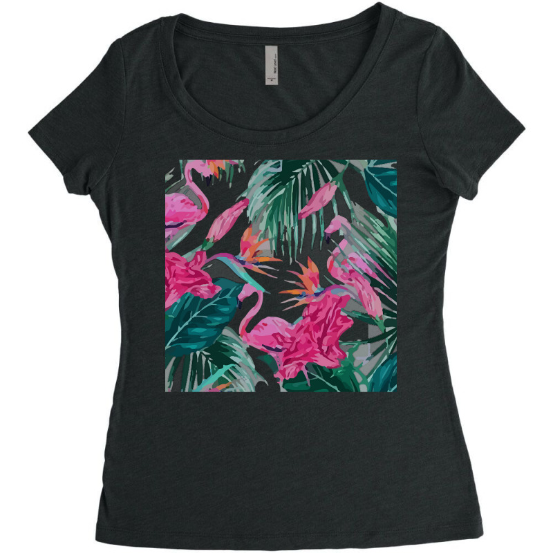 Botanical T  Shirt Botanical Fascinating Floral T  Shirt Women's Triblend Scoop T-shirt by ortizaiyana293 | Artistshot