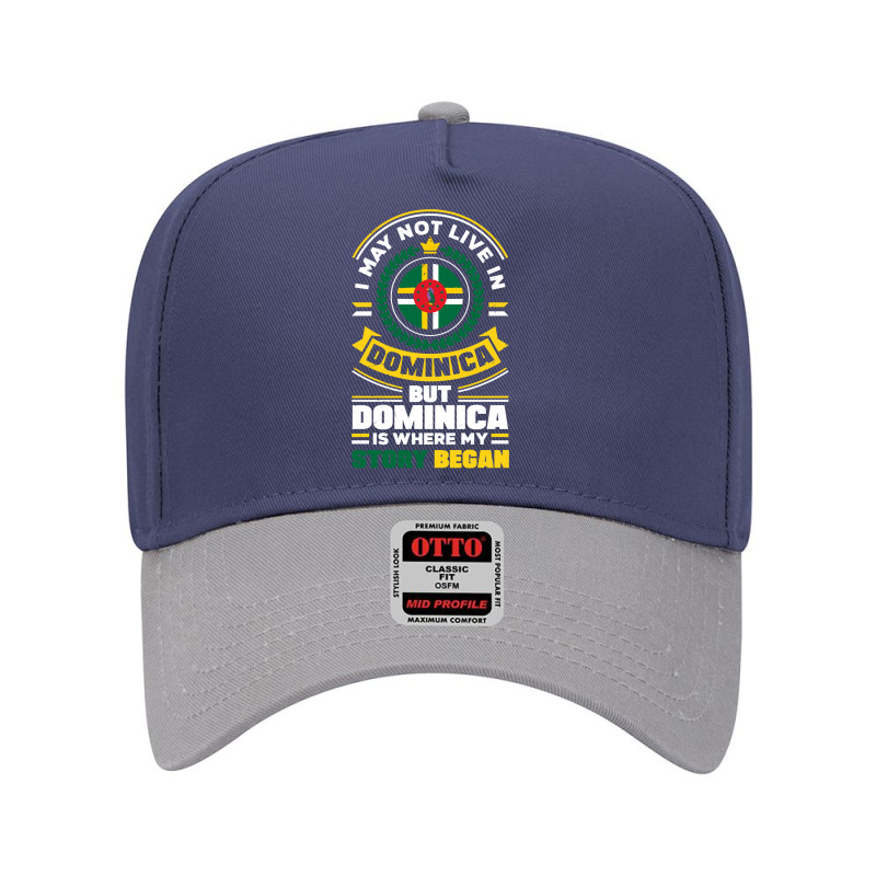 Dominica Dominican Dominica Flag Quote Pullover Hoodie Adjustable Baseball Cap by cm-arts | Artistshot