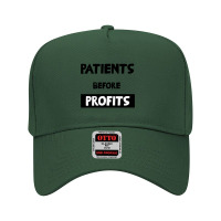 Nurses On Strike Patients Before Profits Adjustable Baseball Cap | Artistshot