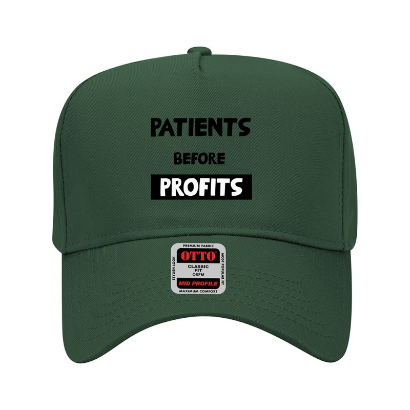 Nurses On Strike Patients Before Profits Adjustable Baseball Cap by cm-arts | Artistshot