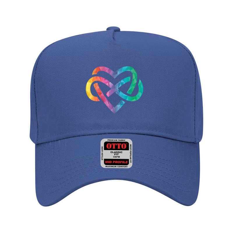 Low Poly Polyamory Rainbow Infinite Heart Lgbtqia Pride Tank Top Adjustable Baseball Cap by cm-arts | Artistshot