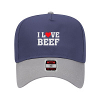 I Heart Love Beef Cow Meat Food Lover Adjustable Baseball Cap | Artistshot