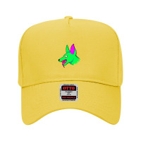 Neon Rabid Zombie Dog 1 Adjustable Baseball Cap | Artistshot