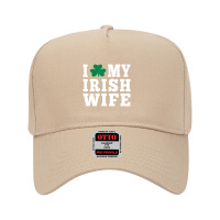 I Love My Irish Wife Friendship Couple Married Adjustable Baseball Cap | Artistshot