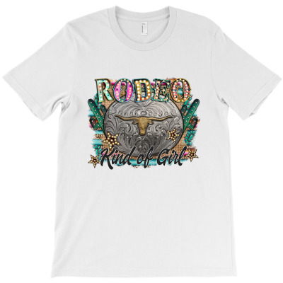 Rodeo Kind Of Girl T-shirt Designed By Omer
