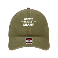 Sports Office Bracket Champ T Shirt For Office Pool Winners Dyed Cap | Artistshot