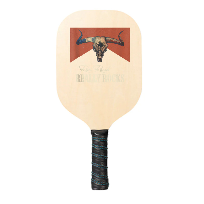 Ram Ranch Really Rocks Vintage Bull Skull Western Country Tank Top Pickleball Paddle | Artistshot