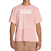 Thoughts During Work Sarcastic Hate Work Urban Heavy T-shirt | Artistshot