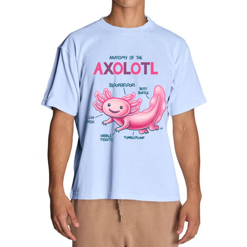 Anatomy Of The Axolotl Urban Heavy T-shirt | Artistshot