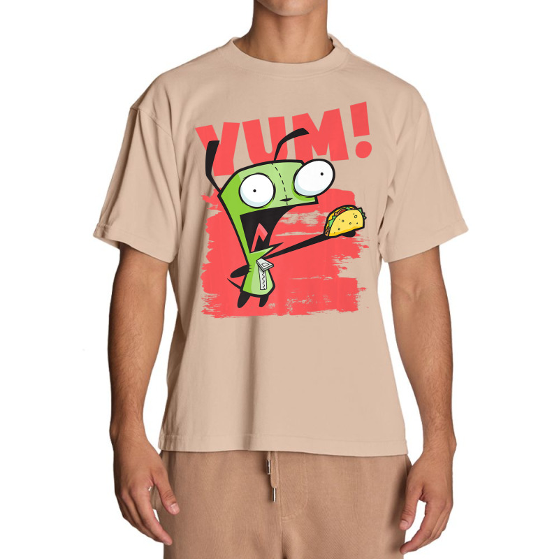 Invader Zim Gir Screaming Yum! Taco Portrait Urban Heavy T-shirt by cm-arts | Artistshot