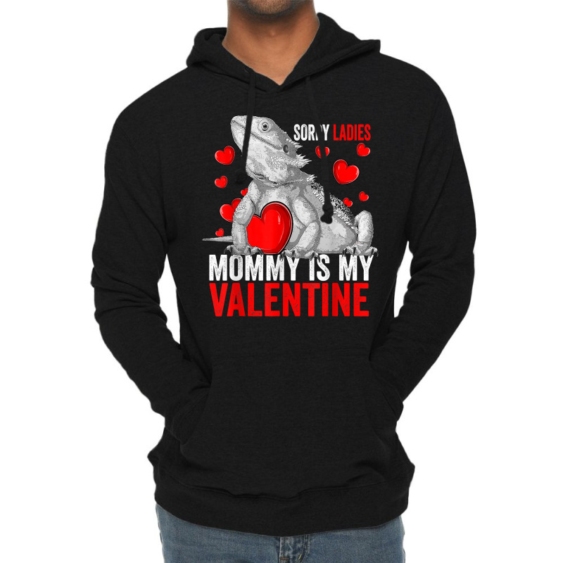 Sorry Ladies Mommy Is My Valentine Bearded Dragon Rescue T Shirt Lightweight Hoodie by ayedencoplon | Artistshot