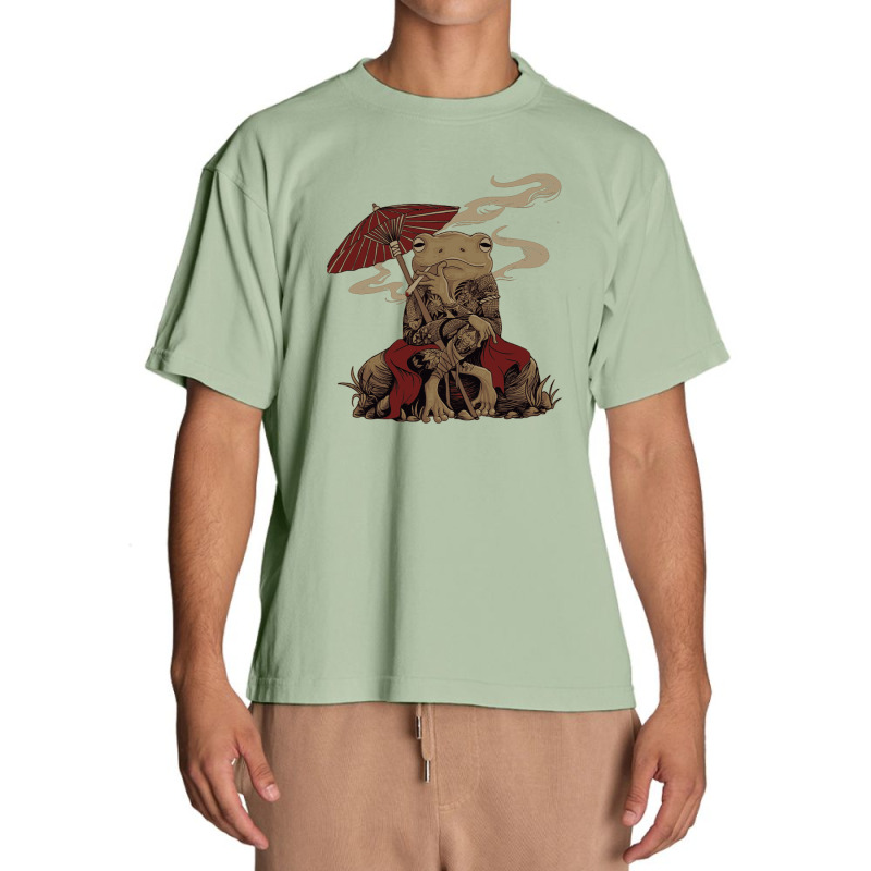 Japanese Frog Chill Urban Heavy T-shirt | Artistshot