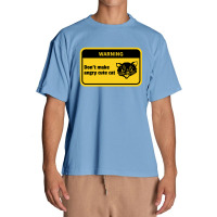 Warning Don't Make Angry Cute Cat Funny Urban Heavy T-shirt | Artistshot