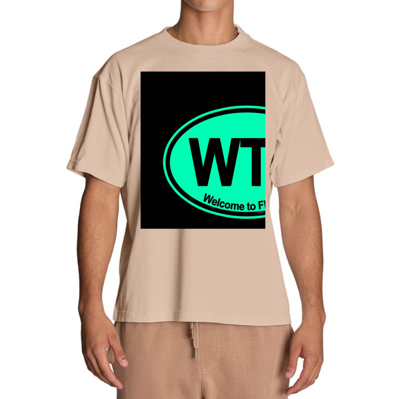 Wtf  Welcome To Florida Mint Green Urban Heavy T-shirt | Artistshot