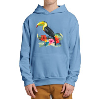 Toucan Exotic Birds Tropical Flowers Leaf Bird Of Paradise Sweatshirt Urban Pullover Hoodie | Artistshot