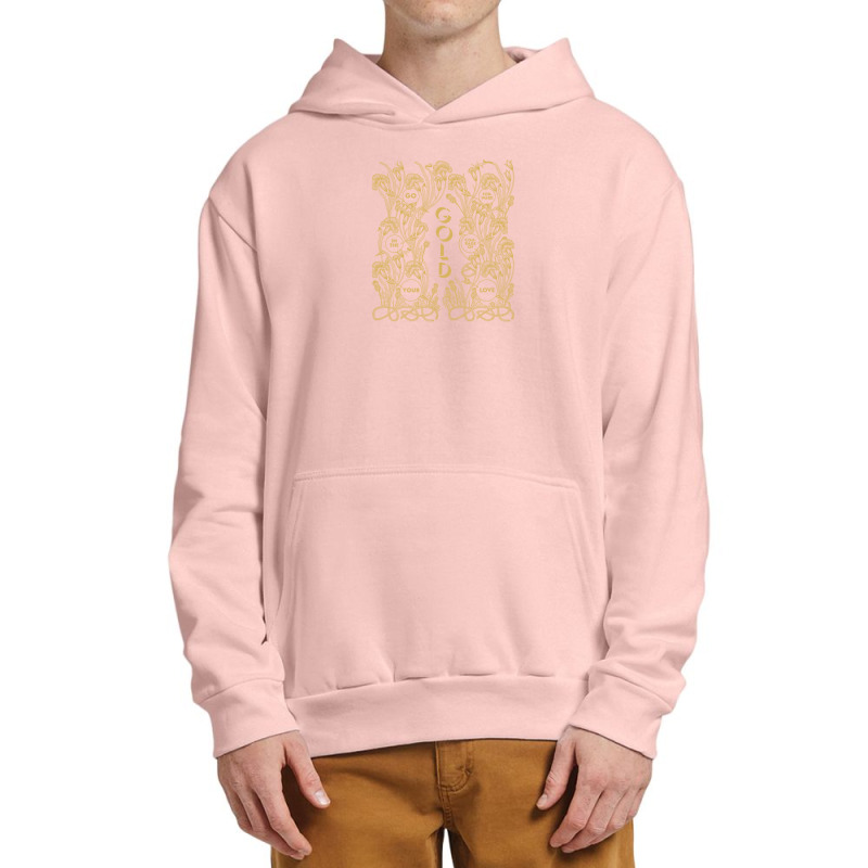 Gold – Go Forward In The Courage Of Your Love Alabaster Deplume-giga Urban Pullover Hoodie by cm-arts | Artistshot