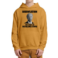 Bidenflation The Cost Of Installing Stupid Funny Anti Biden Urban Pullover Hoodie | Artistshot