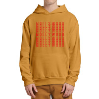 Mollywood Malayalam Indian Movies Repeating Red Text Gift Urban Pullover Hoodie | Artistshot