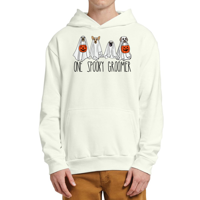 Cute Men Women Halloween Dog Dogs Ghost Pumpkin Groomer Tee Urban Pullover Hoodie by Aquarius | Artistshot