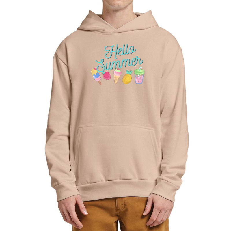 Hello Summer Tshirt 1 Urban Pullover Hoodie | Artistshot