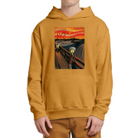 Music Retro The Scream By Edvard Munch Funny Graphic Gift Gift Urban Pullover Hoodie | Artistshot