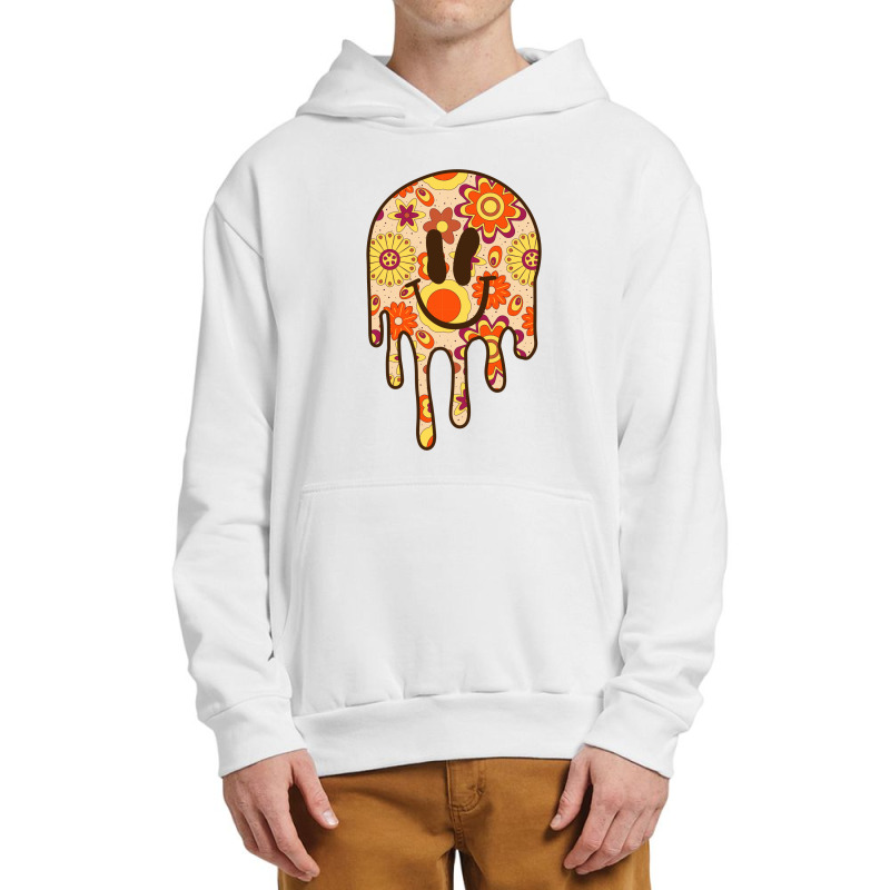 Daisy Smiley Drip Groovy Urban Pullover Hoodie | Artistshot