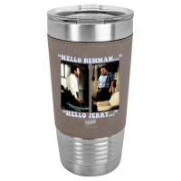 Seinfeld Newman And Jerry Long Sleeve T Shirt Leatherette Tumbler | Artistshot