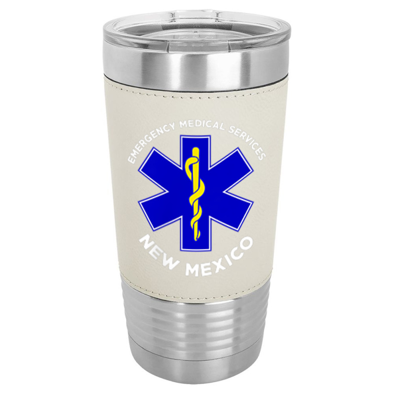 New Mexico Ems Emergency Medical Services Emt Medic T Shirt Leatherette Tumbler | Artistshot