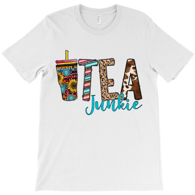 Tea Junkie T-shirt Designed By Omer
