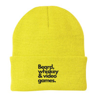 Beard, Whiskey   Video Games  Manly Whiskey Drinker Beanie | Artistshot