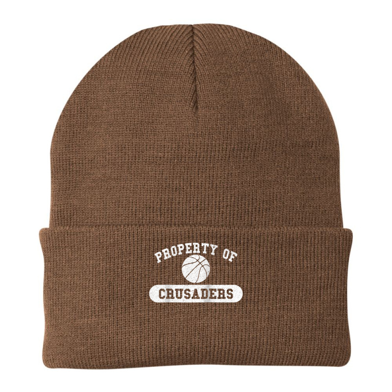 Property Of Crusaders Basketball Raglan Baseball Tee Beanie | Artistshot