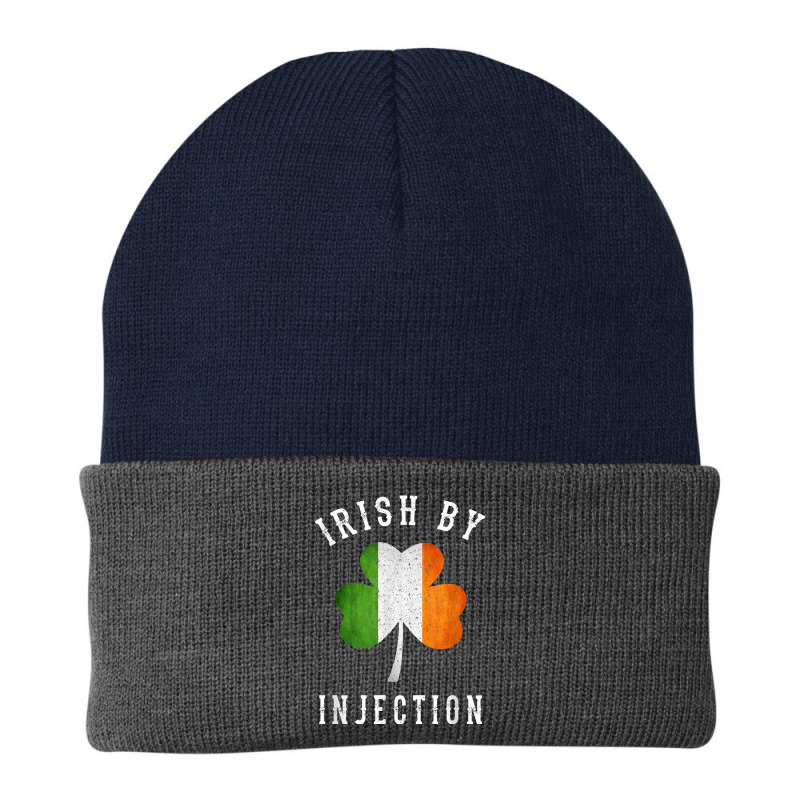 Funny Irish By Injections T Shirt   St Patricks Day Gift T Shirt Beanie | Artistshot