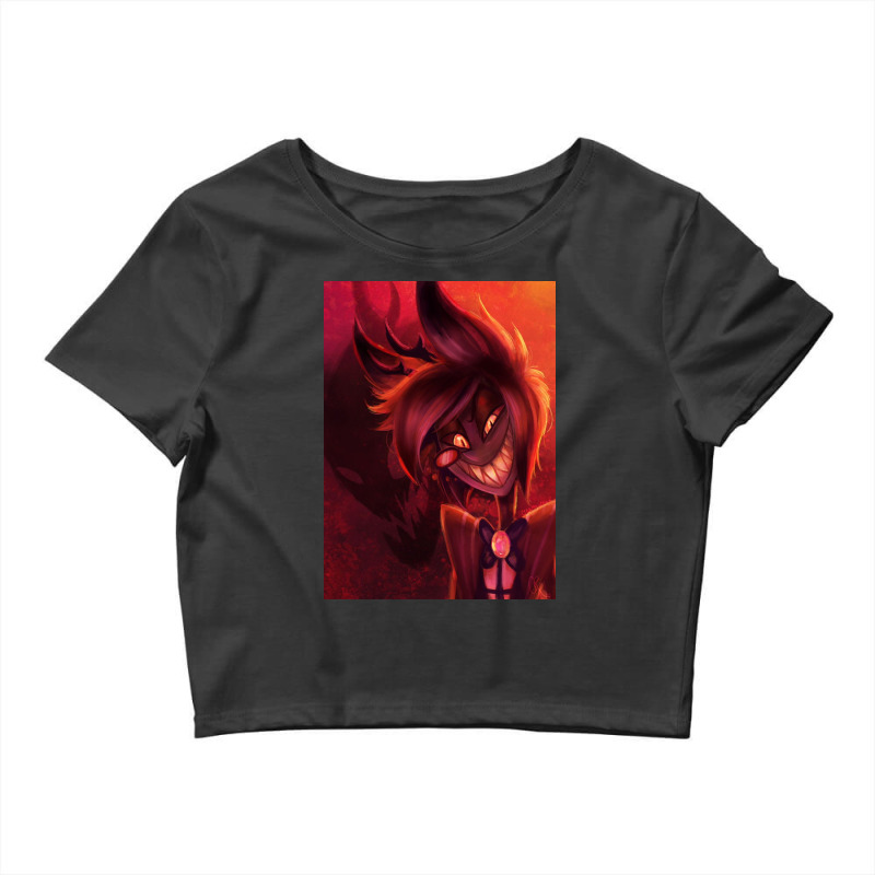 Custom Charlie Vivziepop Alastor Hazbin Hotel Hotel Jeby Vaggie Crop Top By Holt Artistshot