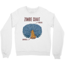 zombie chart Crewneck Sweatshirt | Artistshot