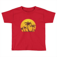 Palm Trees And Sun Toddler T-shirt | Artistshot