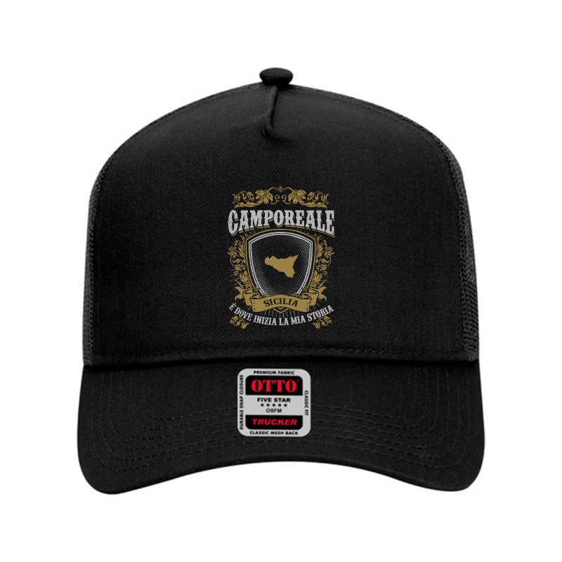 Camporeale Sicilia E Dove Inizia La Mia Storia Shirt Mesh Back Trucker Hat | Artistshot