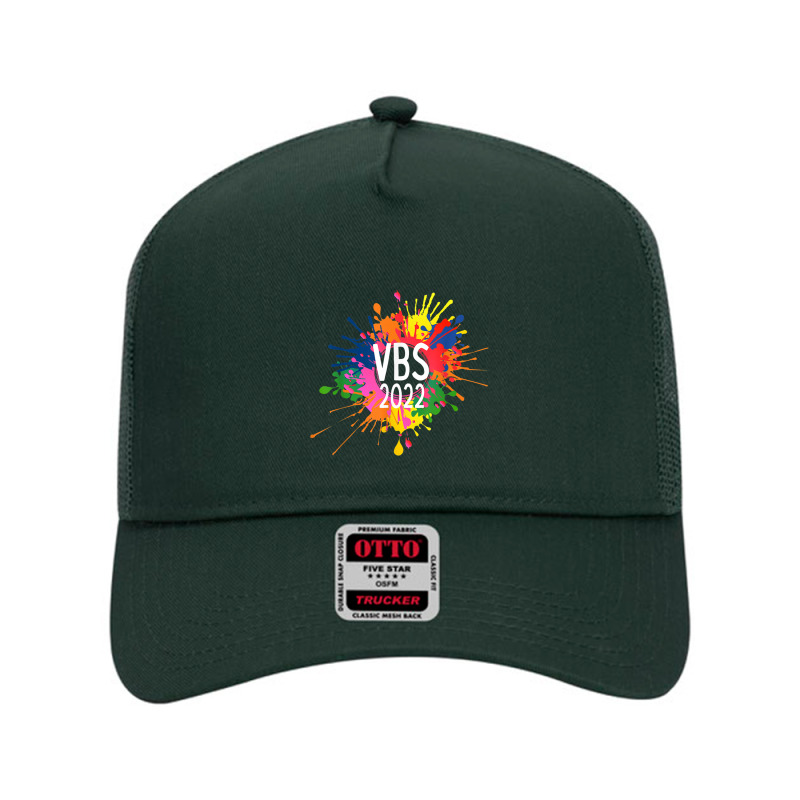 I Love Vbs 2022 Crew Vacation Bible School Paint Splatter Day Gifts Mesh Back Trucker Hat by Aria-Proctor | Artistshot