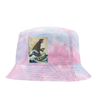 The Great Monster Off Kanagawa   Official Dinomike Design Tank Top Tie Dyed Bucket Hat | Artistshot