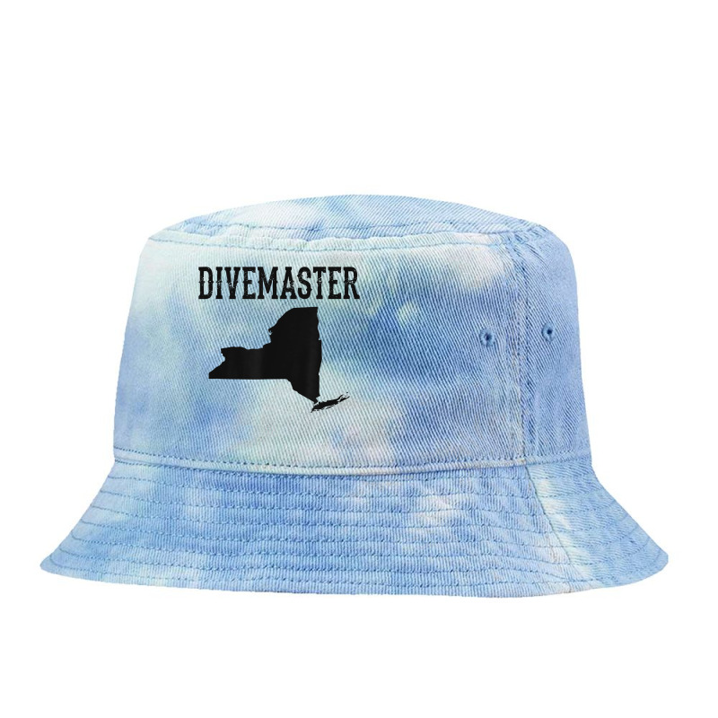 New York Divemaster Scuba Diving Instructor Dive Flag Style T Shirt Tie Dyed Bucket Hat | Artistshot