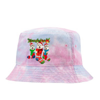 Three Alaskan Malamutes In Christmas Socks T Shirt Tie Dyed Bucket Hat | Artistshot