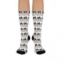 Halloween Skull Bow Crew Socks | Artistshot