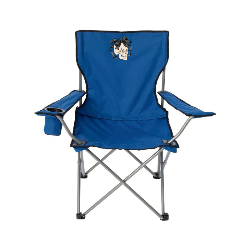 Halloween Skull Bow Camping Chair | Artistshot