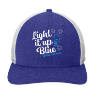 Autism Awareness Shirt Light It Up Blue Autism Awareness T Shirt Snapback Trucker Cap | Artistshot