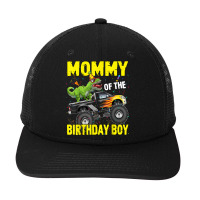 Mommy Of The Birthday Boy Dinosaurs T Rex Monster Truck Characters Car Snapback Trucker Cap | Artistshot